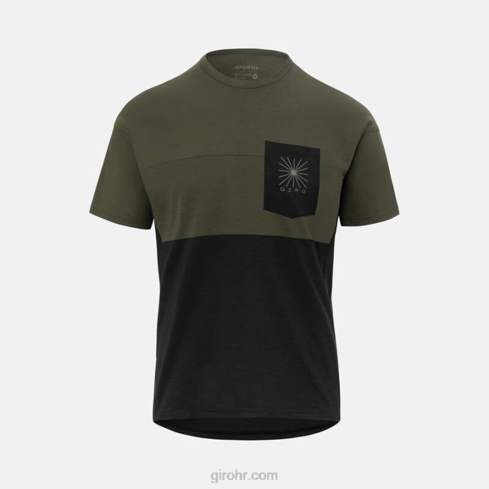 muškarci jahati dres staza zelena/crna 4L2B256 Giro