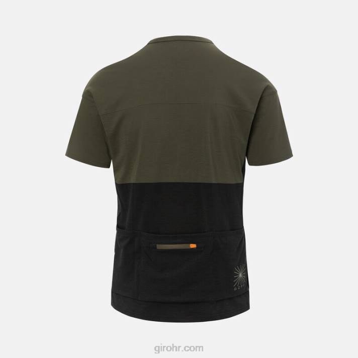 muškarci jahati dres staza zelena/crna 4L2B256 Giro