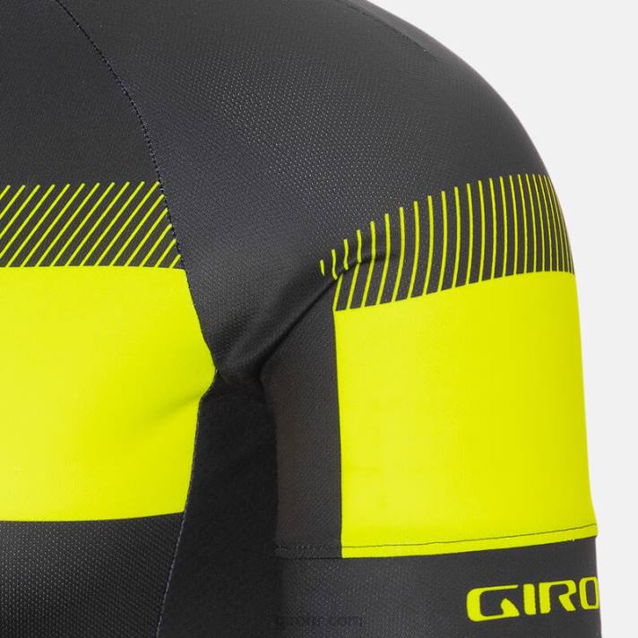 muškarci krono sport dres crno/istaknuto žuto sprint 4L2B723 Giro