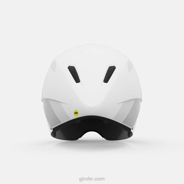 uniseks aerohead mips kaciga mat bijela/srebrna 4L2B312 Giro