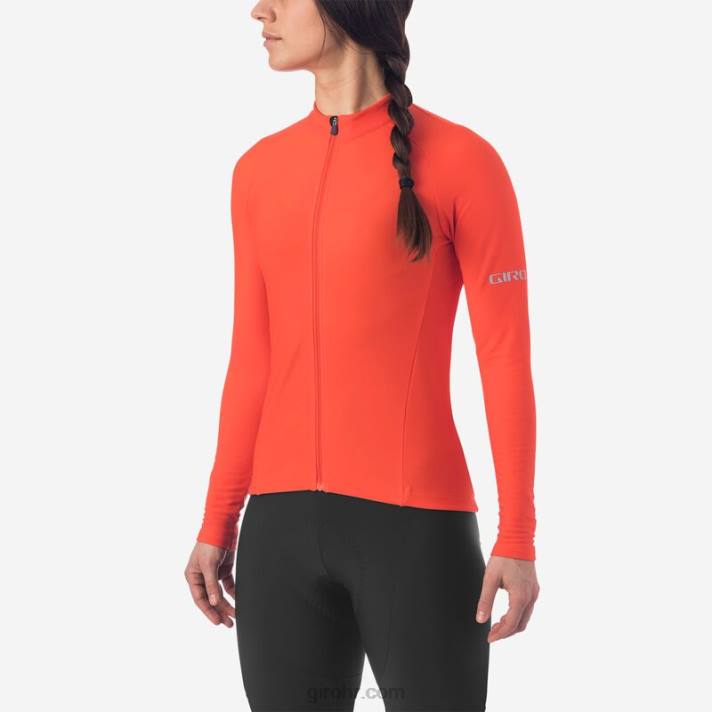 žene chrono termo ls jersey cinober 4L2B1249 Giro